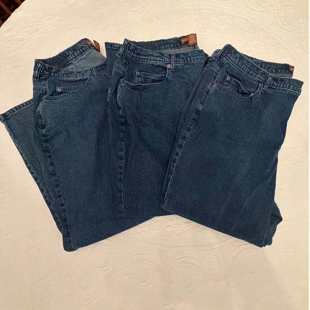 Lot of 3 Liz & Me Signature Jeans Womens 4 Petite 38" Waist (see description)